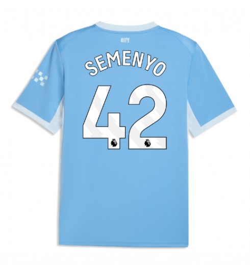 Manchester City Antoine Semenyo #42 Domácí Dres 2026-27 Krátký Rukáv Manchester City Antoine Semenyo #42 Domácí Dres 2026-27 Krátký Rukáv
